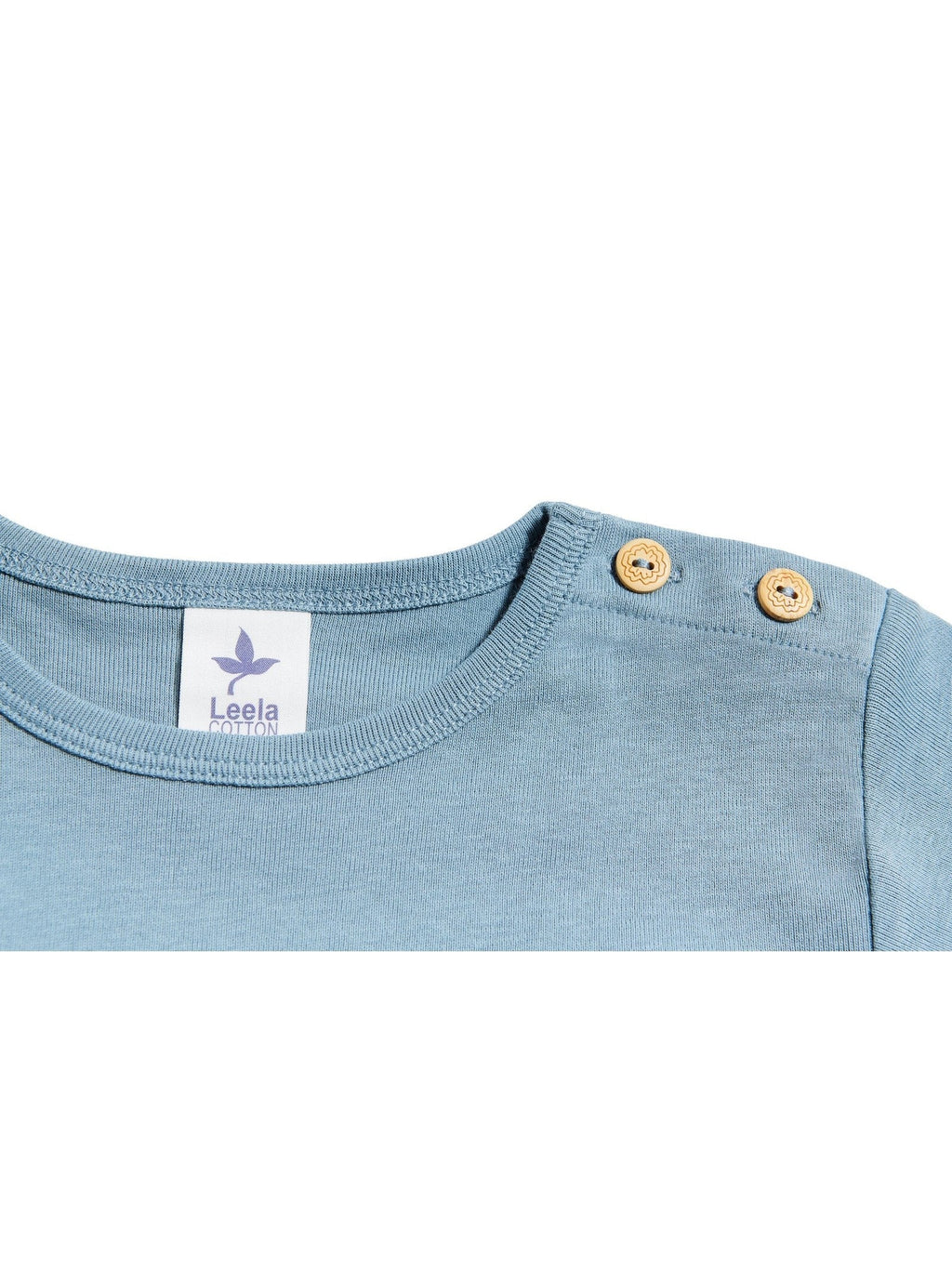 Baby Basic Short Sleeve Top, Dove Blue
