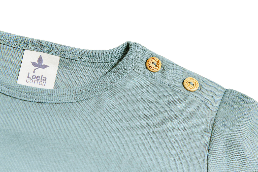 Baby Basic Long Sleeve Top, Dove Blue
