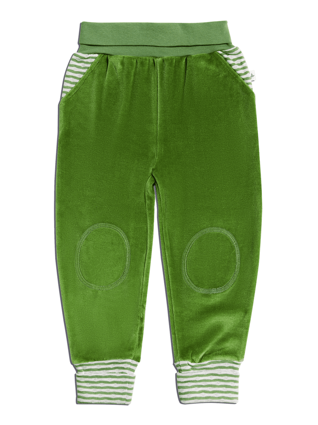 Baby Velour Trousers, Forest Green
