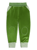 Baby Velour Trousers, Forest Green
