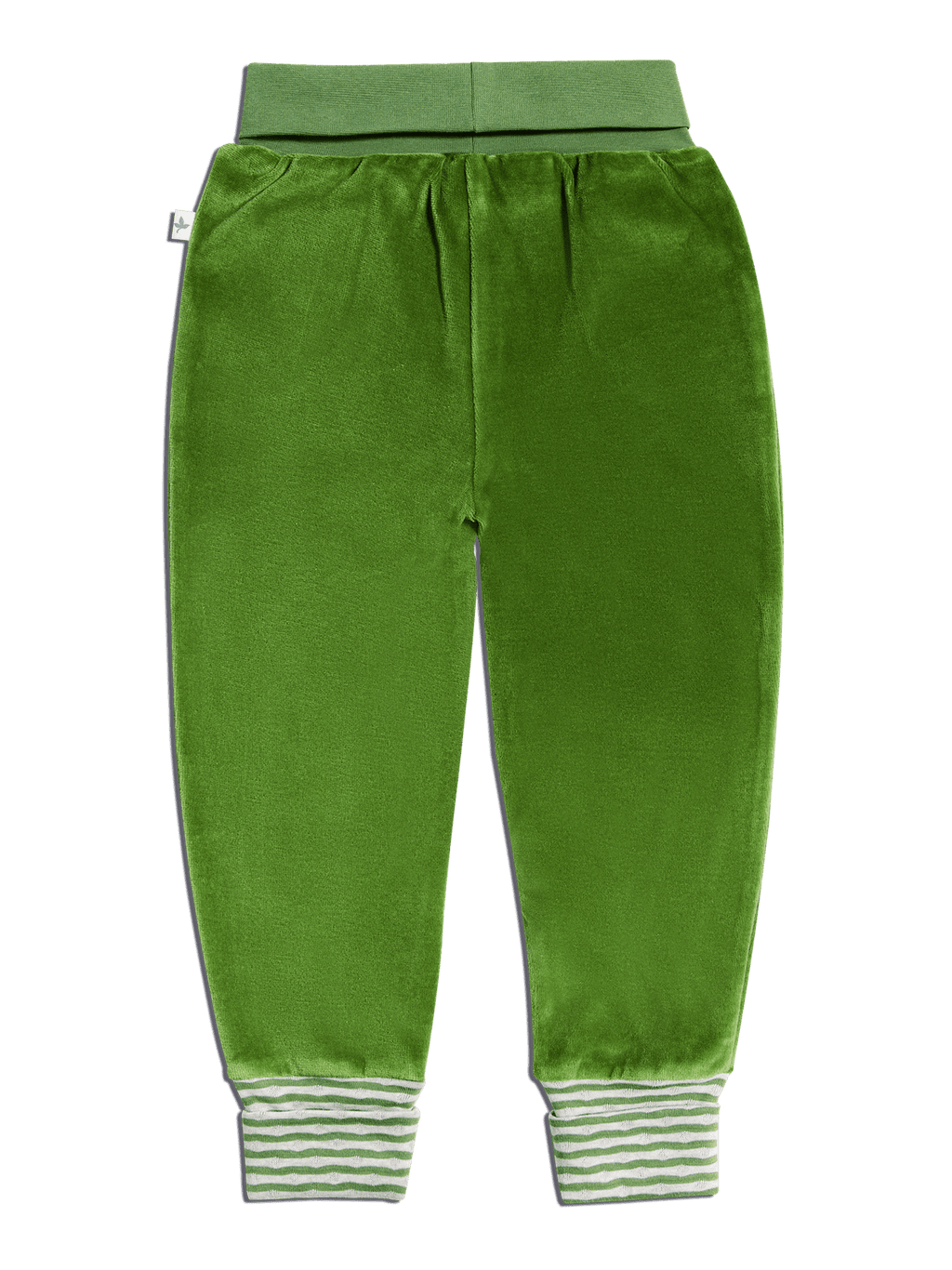 Baby Velour Trousers, Forest Green