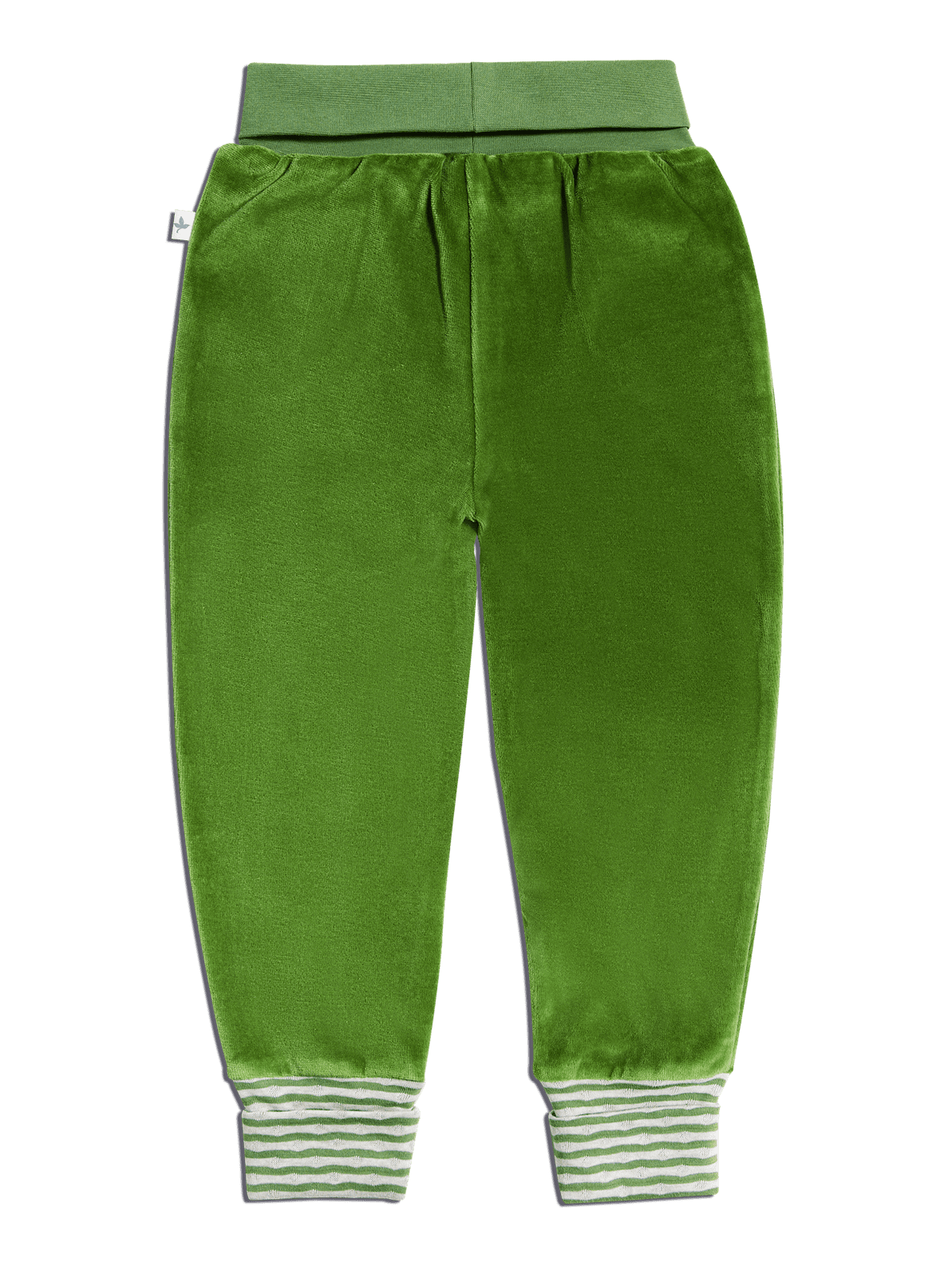 Baby Velour Trousers, Forest Green