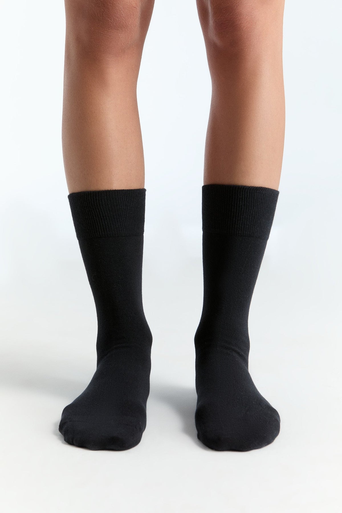 Unisex Premium Socks with Longer Cuffs, Black (6-Pack) — Albero Natur