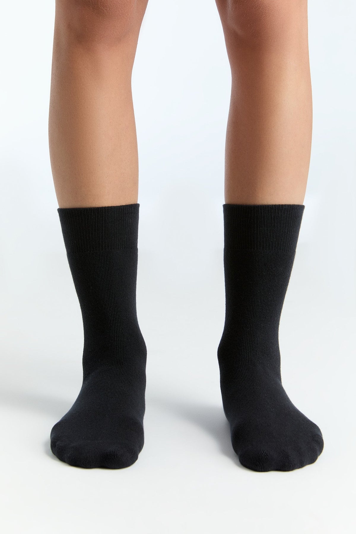 Unisex Premium Socks with Longer Cuffs, Black (6-Pack) — Albero Natur, view 4
