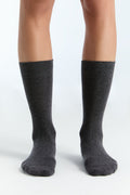 Unisex Premium Socks with Longer Cuffs, Anthracite (6-Pack)