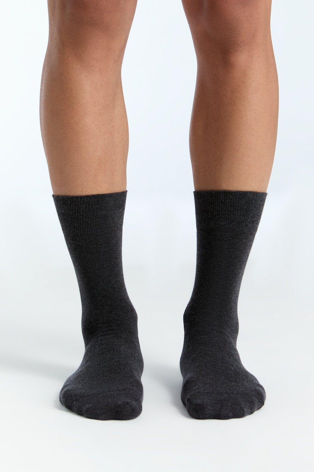 Unisex Premium Socks with Longer Cuffs, Anthracite (6-Pack) — Albero Natur, view 4