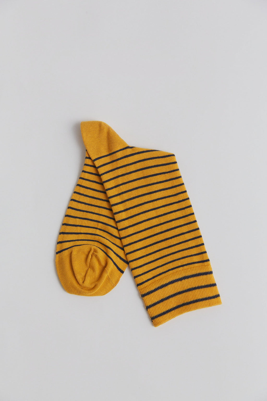 Unisex Premium Socks with Longer Cuffs, Mustard/ Indigo (6-Pack)