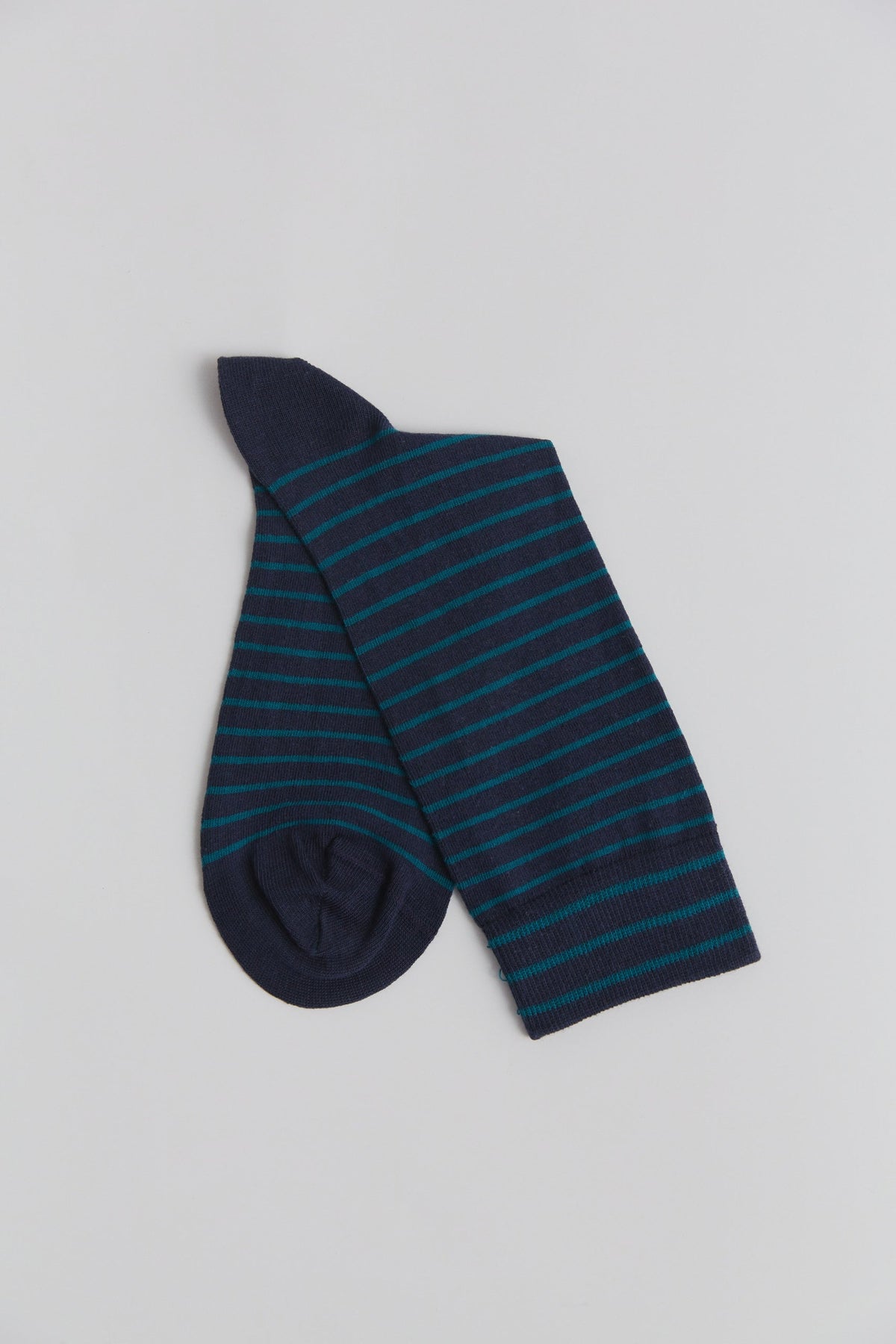 Unisex Premium Socks with Longer Cuffs, Indigo - Petrol (6-Pack)
