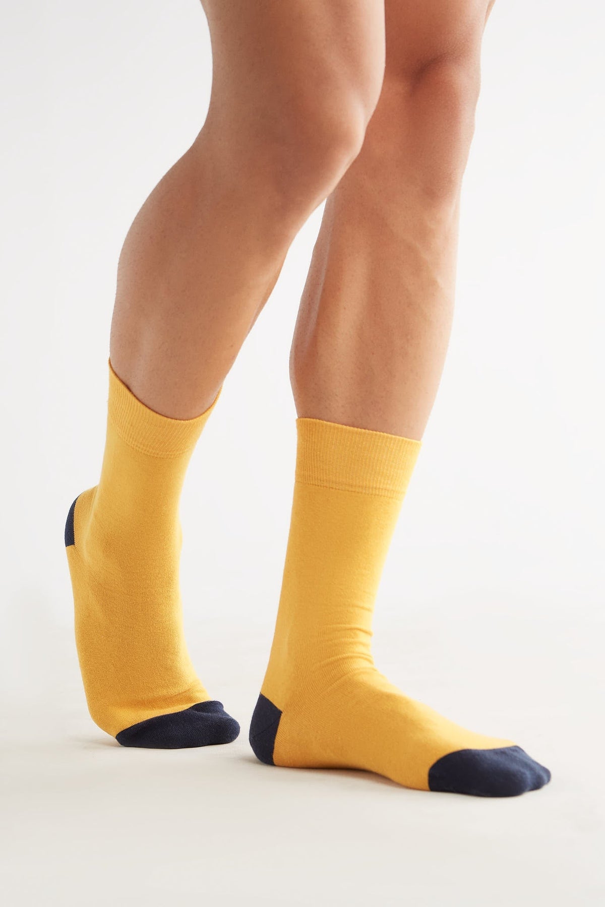 Socks, Mustard - Indigo (6-Pack)