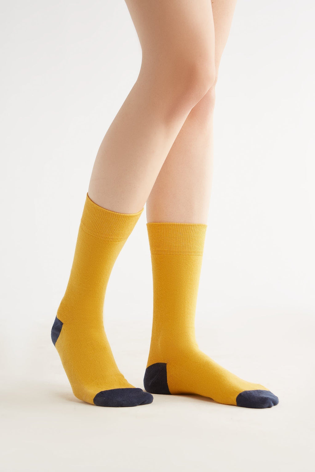 Socks, Mustard - Indigo (6-Pack)