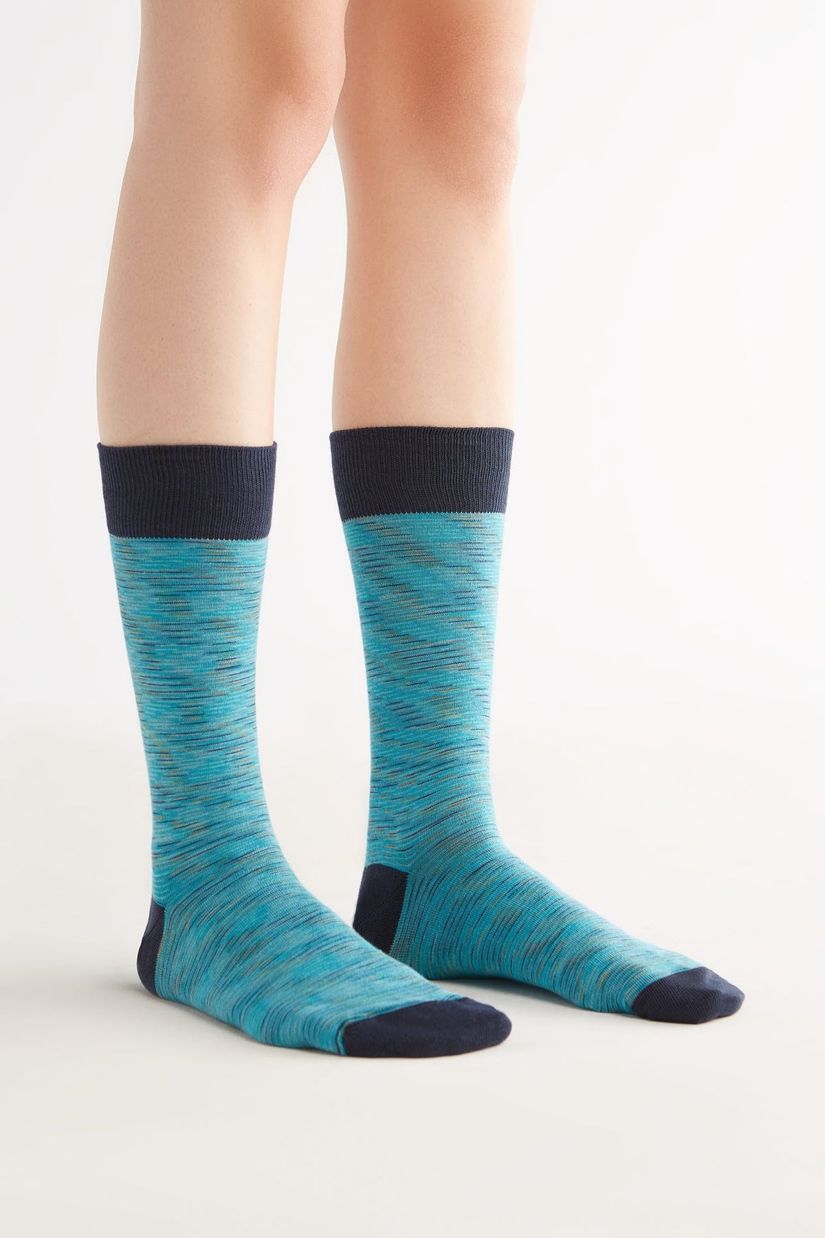 Socks, Space Turquoise (6-Pack) — Albero Natur, view 2