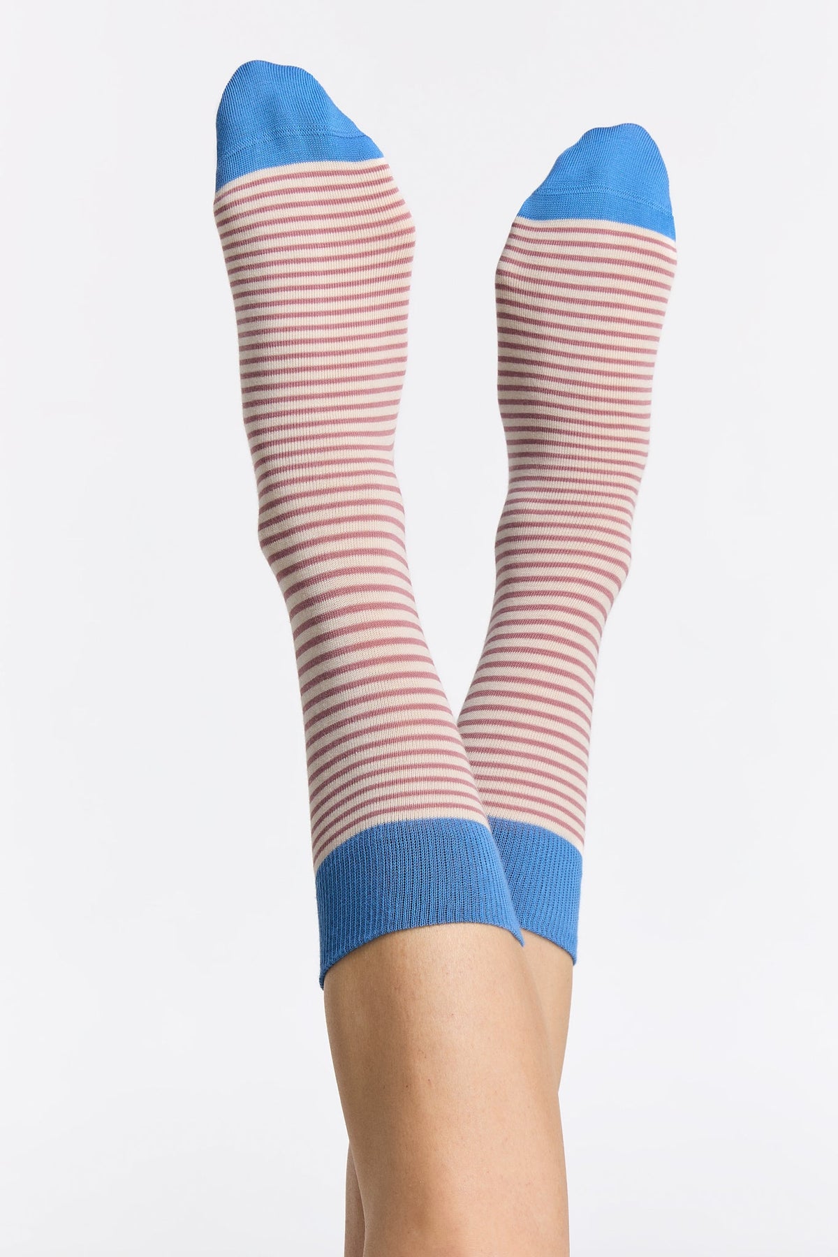 Socks, Aquamarine / Faded Rose / Natural (6-Pack) — Albero Natur, view 3