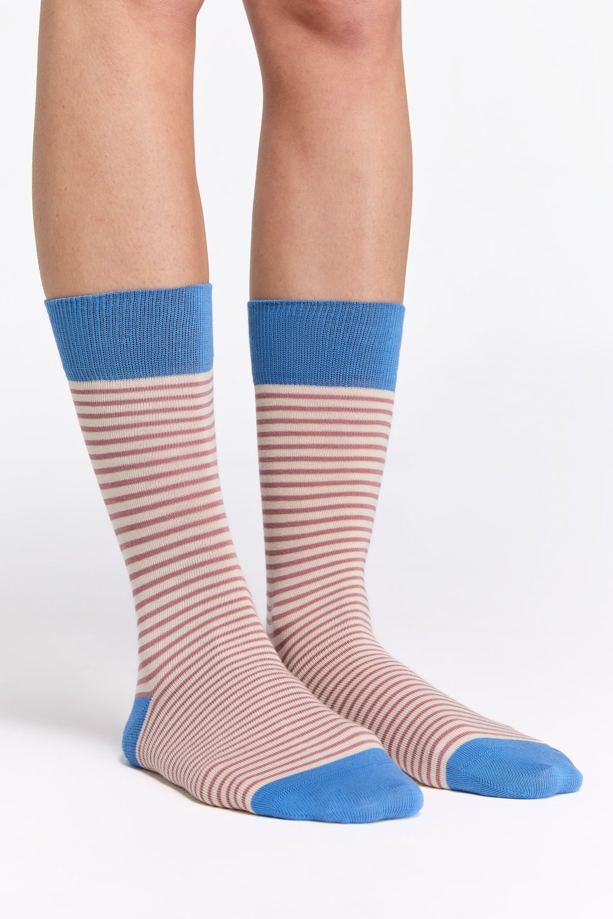 Socks, Aquamarine / Faded Rose / Natural (6-Pack) — Albero Natur