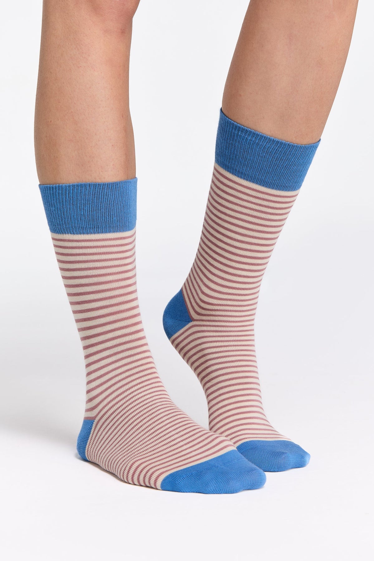 Socks, Aquamarine / Faded Rose / Natural (6-Pack) — Albero Natur, view 2