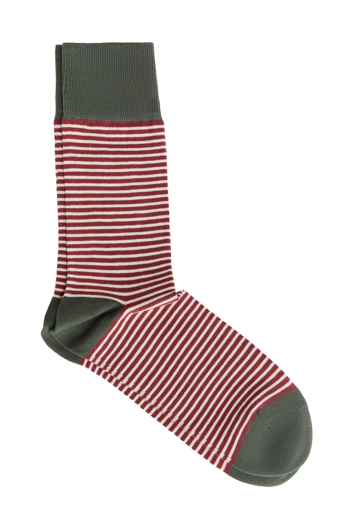 Socks, Bronze Green / Red Ochre / Natural (6-Pack) — Albero Natur, view 4