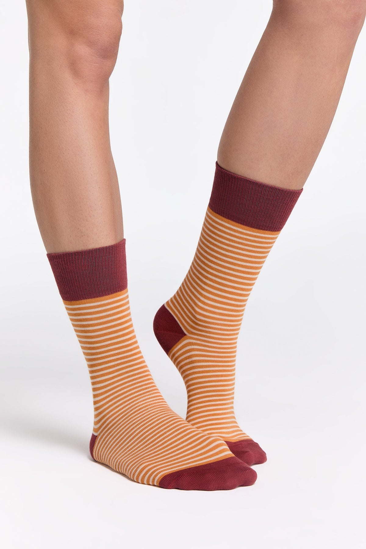 Socks, Red Ochre / Golden Ochre / Natural (6-Pack) — Albero Natur, view 2