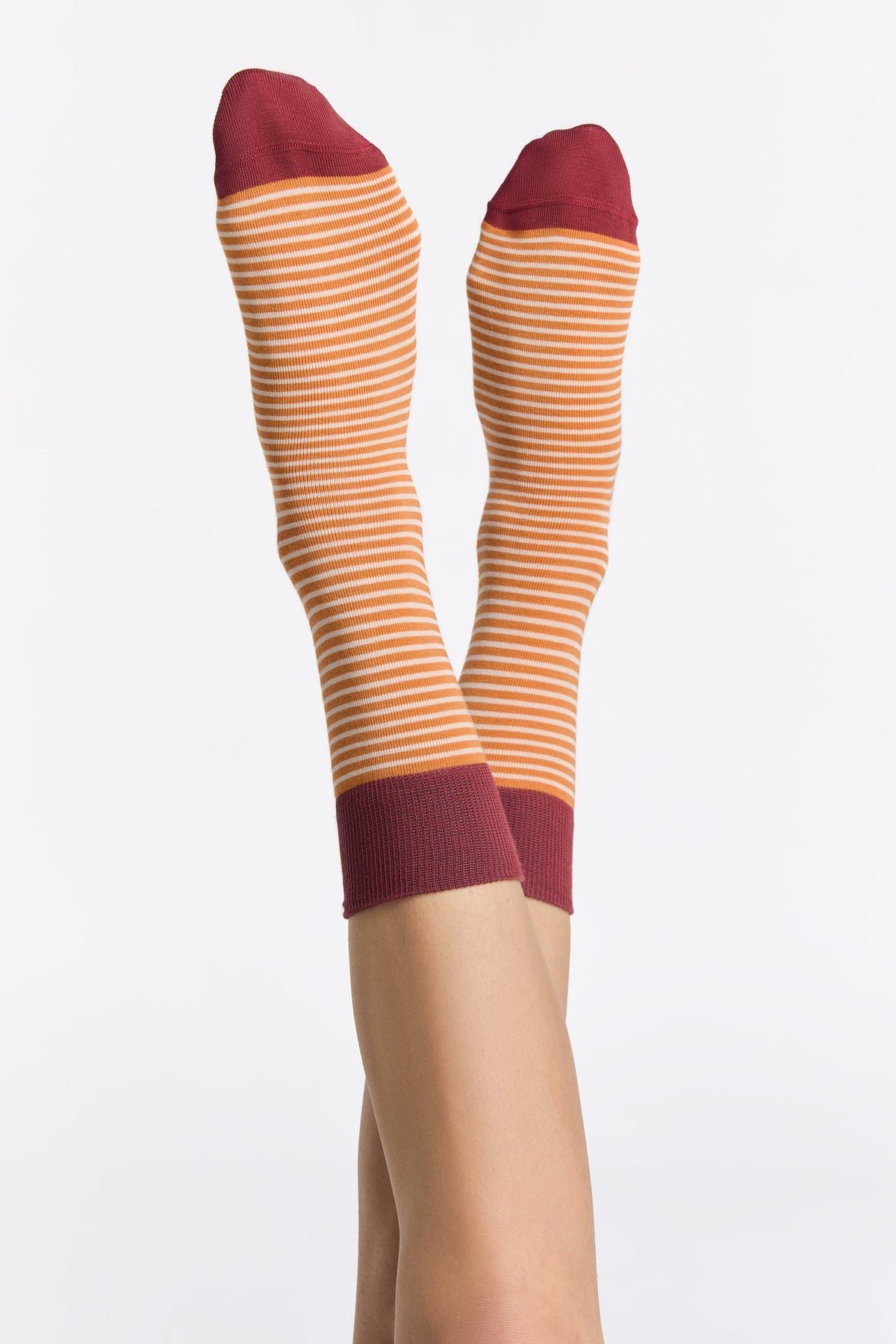 Socks, Red Ochre / Golden Ochre / Natural (6-Pack) — Albero Natur, view 3