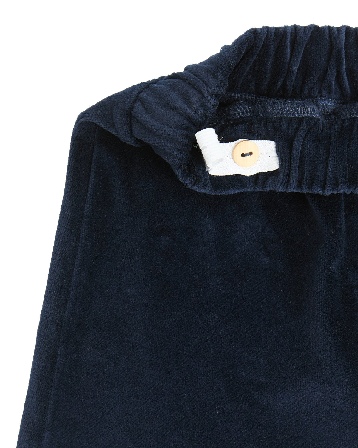 Kids' Velour Skirt, Midnight Blue — Leela Cotton, view 3