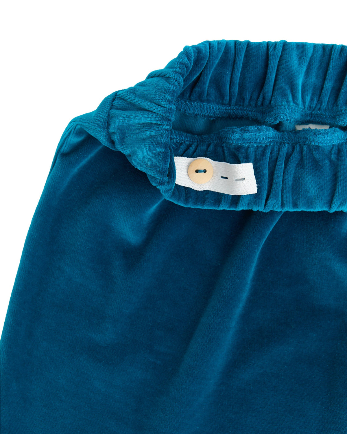 Kids' Velour Skirt, Ocean Blue — Leela Cotton, view 3