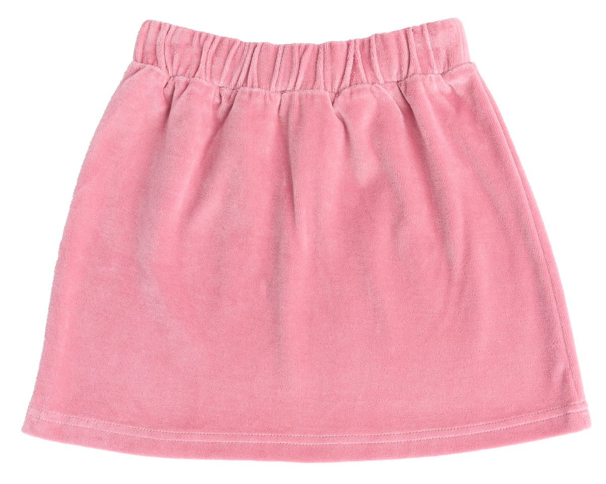 Kids' Velour Skirt, Dusty Pink — Leela Cotton