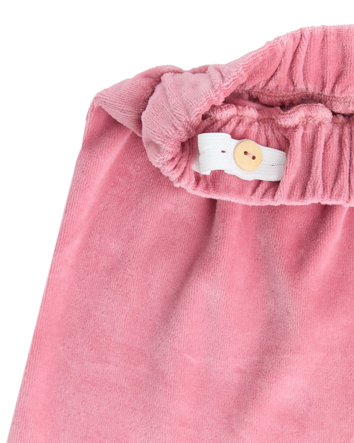 Kids' Velour Skirt, Dusty Pink — Leela Cotton, view 3