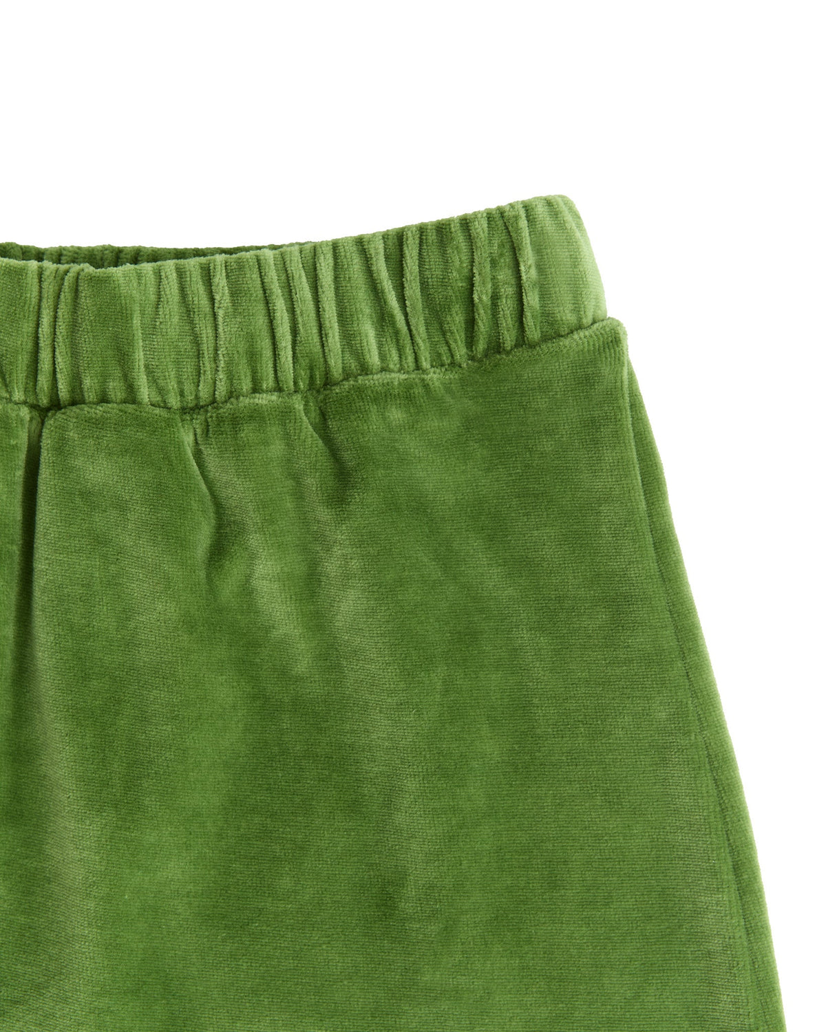 Kids' Velour Skirt, Forest Green — Leela Cotton, view 3