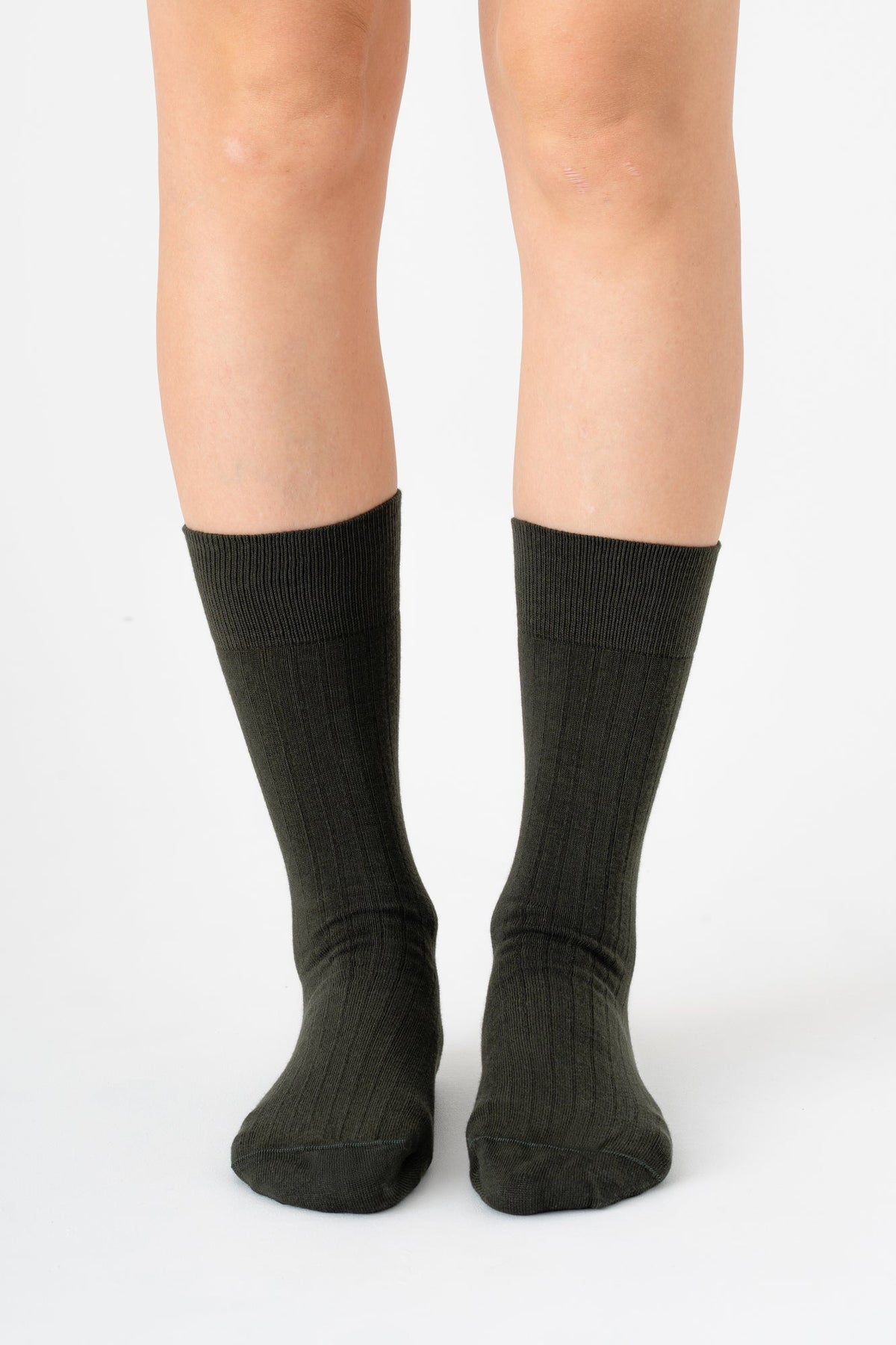 Business Socks, Olive Brown