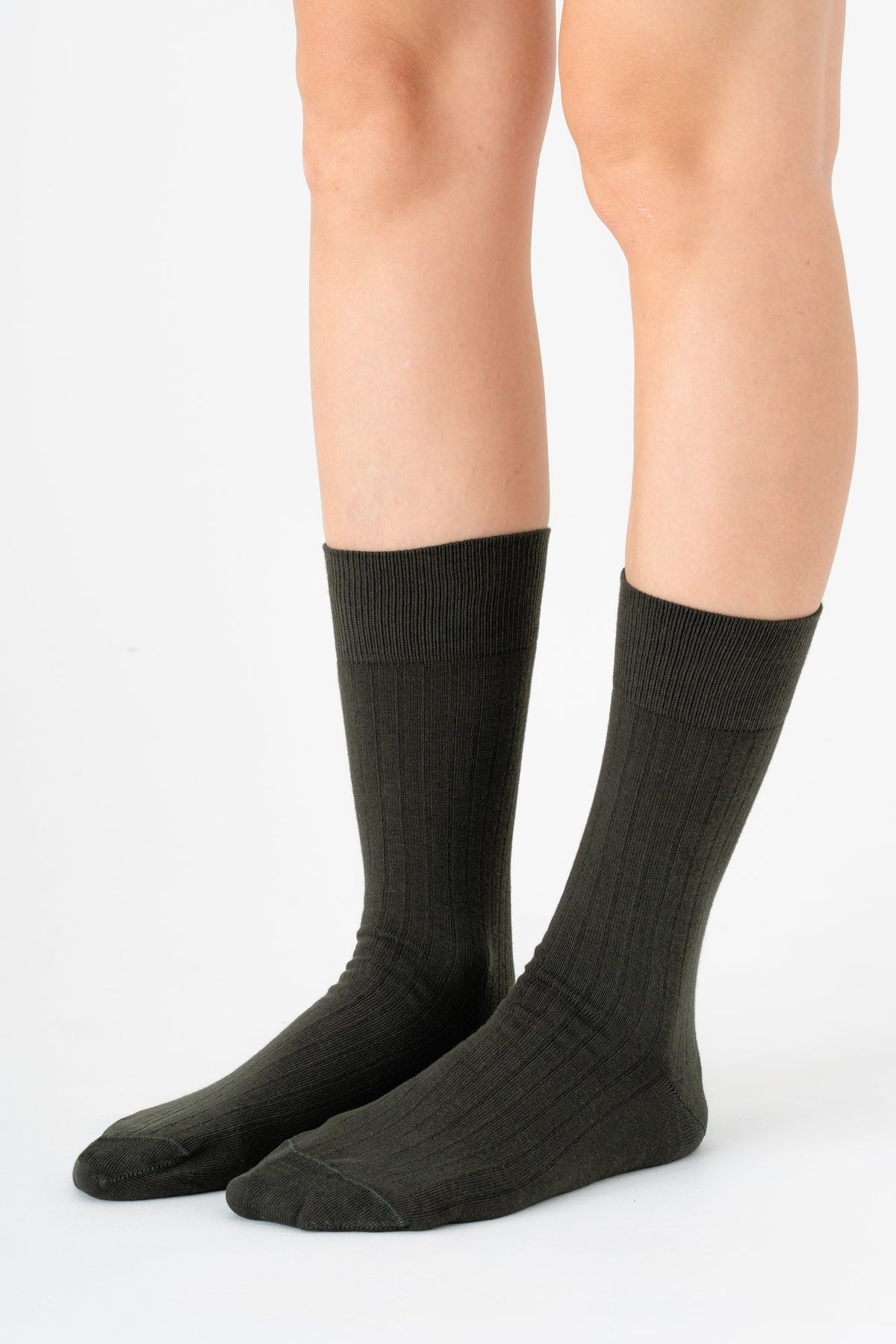 Business Socks, Olive Brown