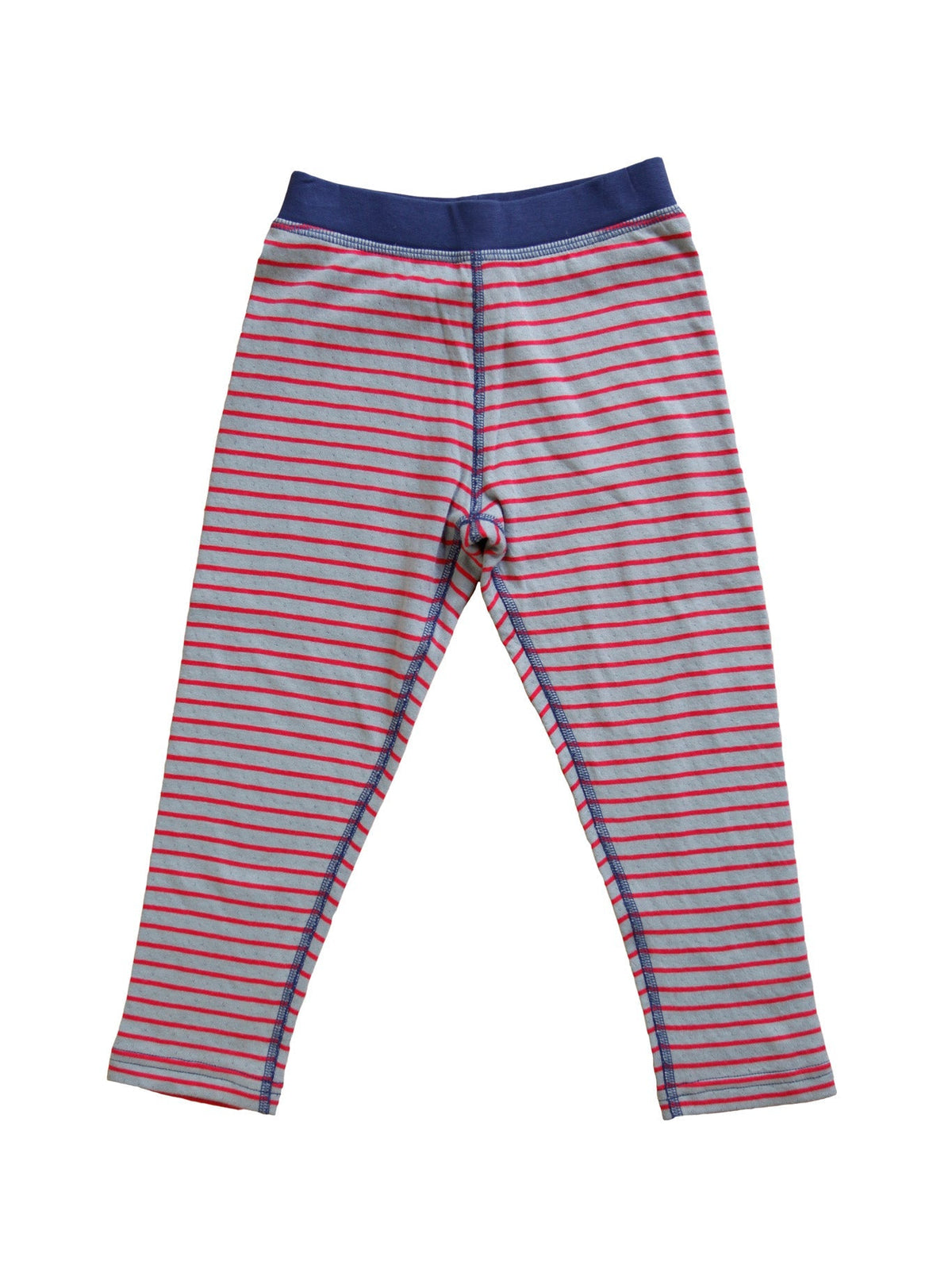 Baby Reversible Leggings, Tomato Red-Grey — Leela Cotton