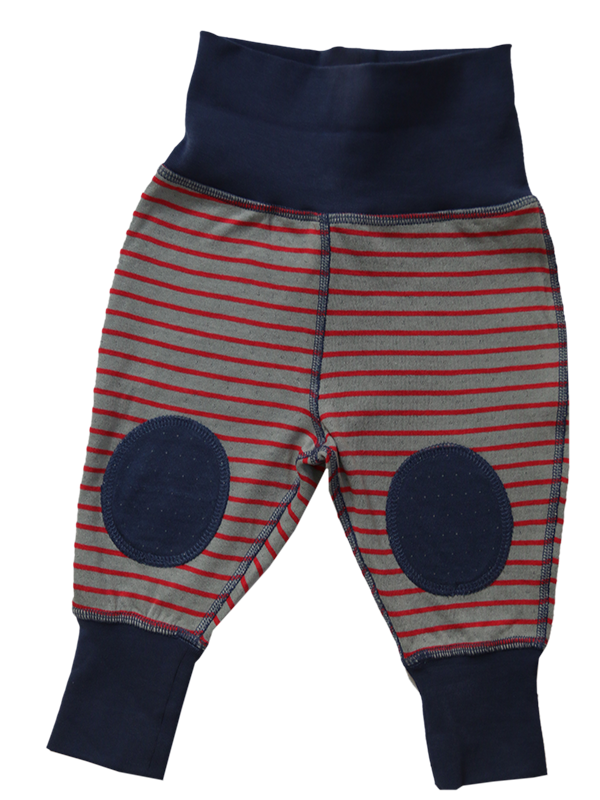 Kids' Reversible Trousers, Tomato Red - Grey