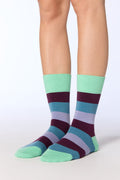 Unisex Socks, Kiwi/ Magenta/ Dove Blue/ Lavender