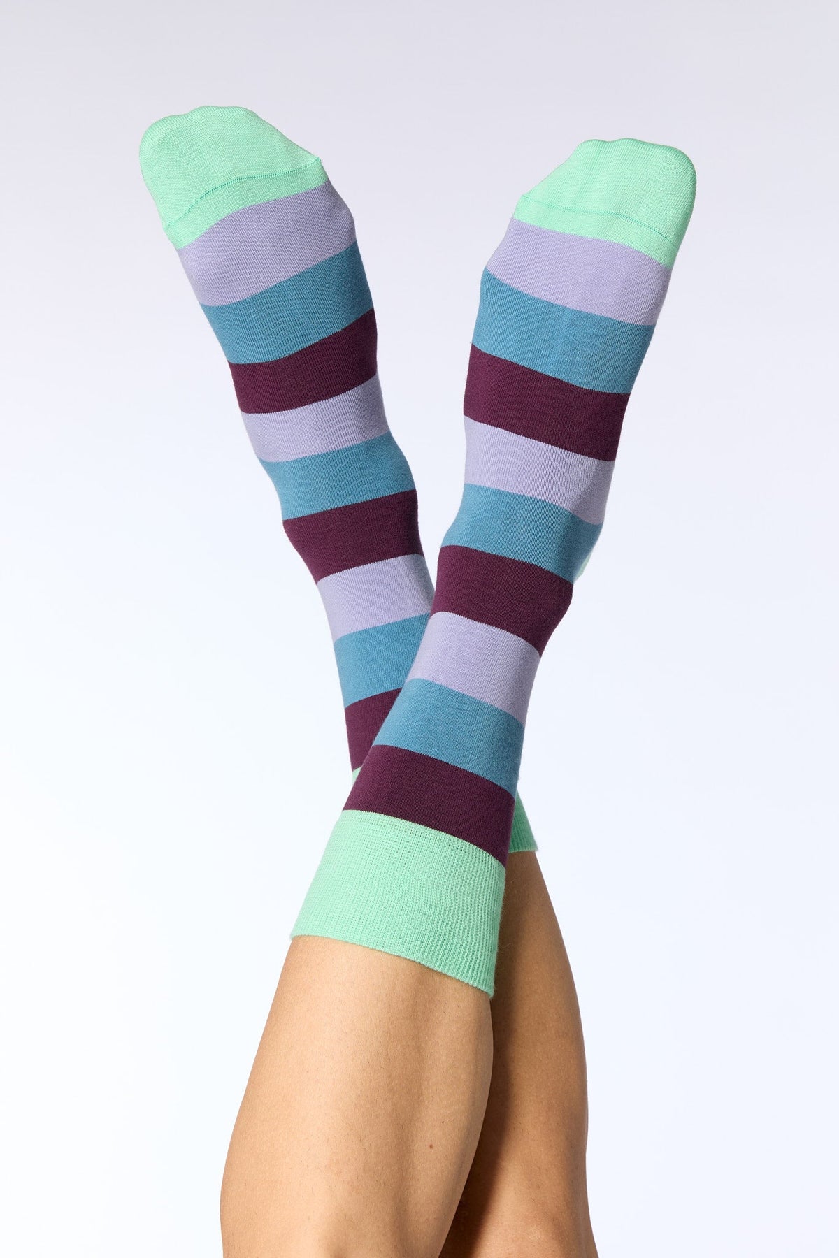 Unisex Socks, Kiwi/ Magenta/ Dove Blue/ Lavender