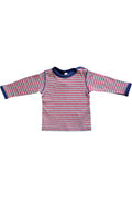 Kids' Reversible Long Sleeve Top - Tomato Red - Light Grey