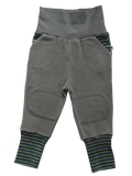 Baby Velour Trousers, Light Grey