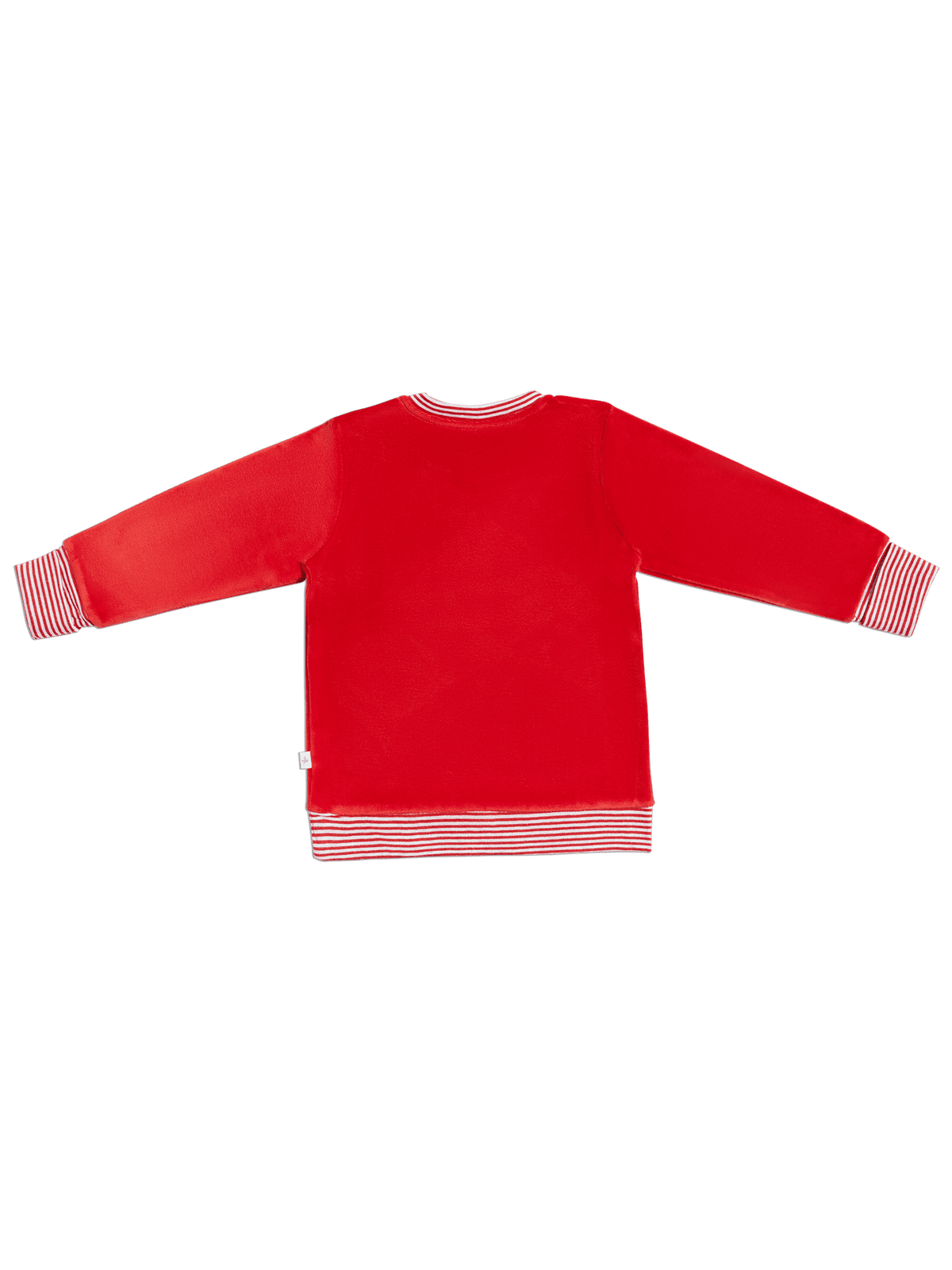 Kids' Velour Sweatshirt, Brick Red