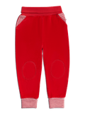 Baby Velour Trousers, Brick Red