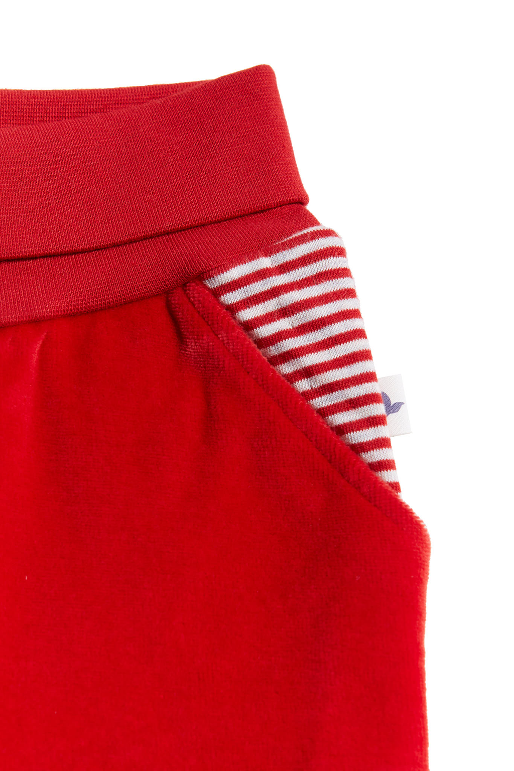 Baby Velour Trousers, Brick Red