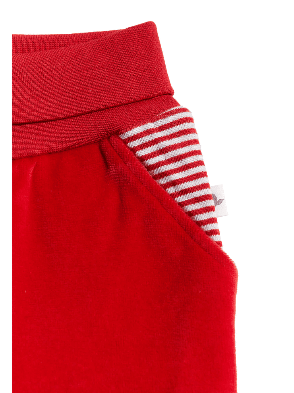 Baby Velour Trousers, Brick Red