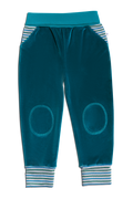 Baby Velour Trousers, Ocean Blue