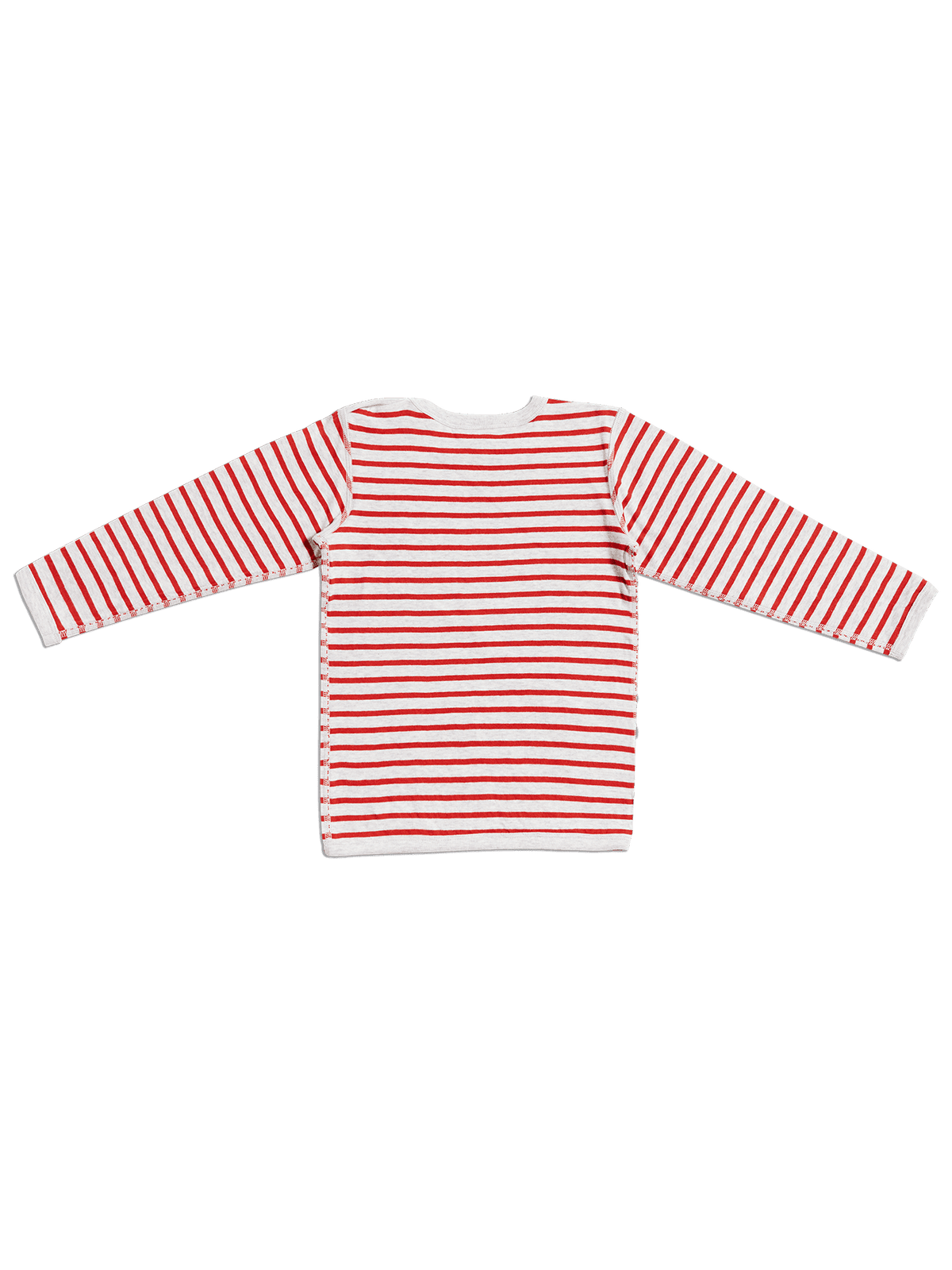 Kids' Reversible Long Sleeve Top, Grey - Brick Red