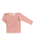 Kids' Reversible Long Sleeve Top, Grey - Brick Red