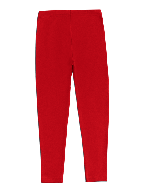 Baby Leggings, Red — Leela Cotton, view 2