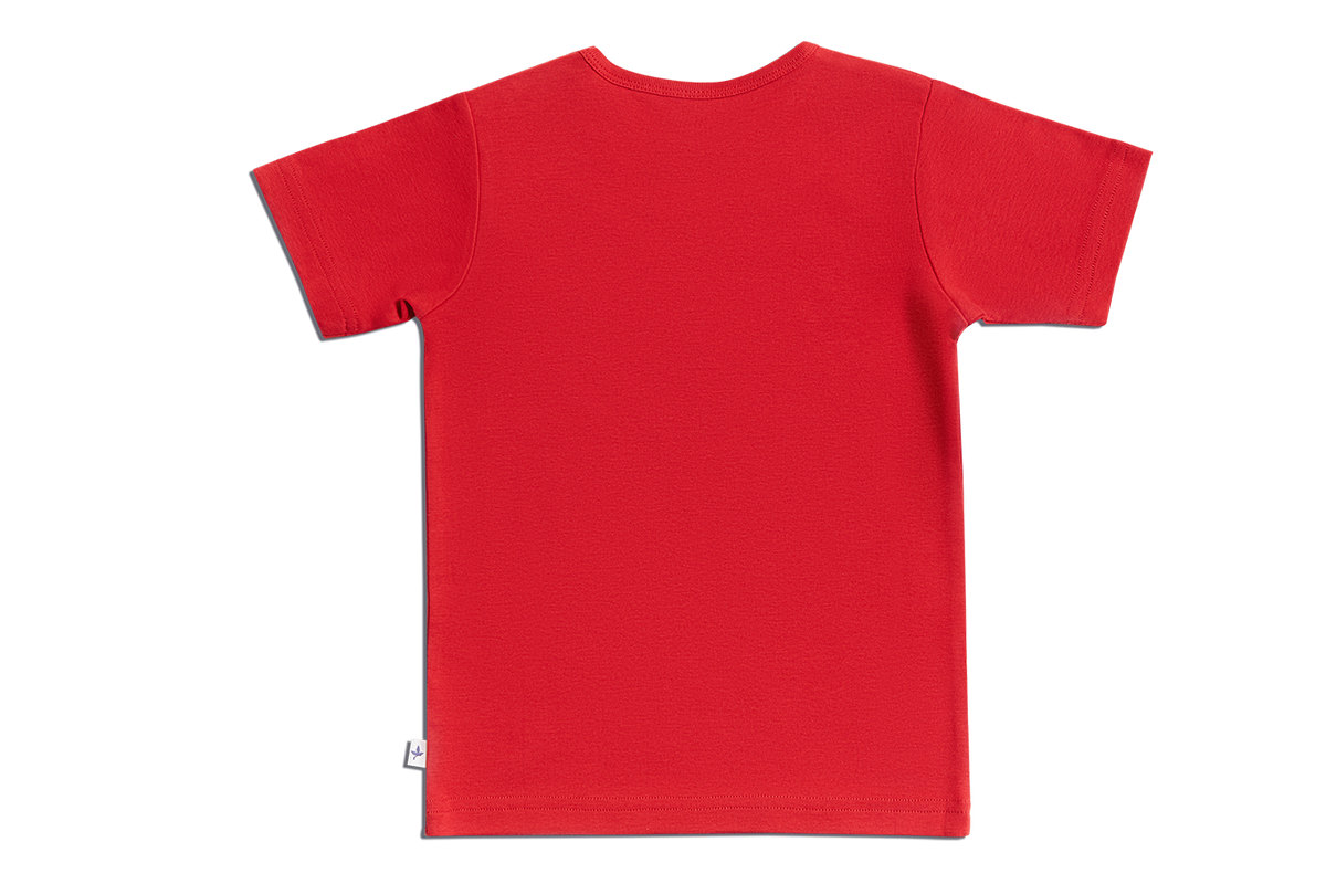 Baby Basic Short Sleeve Top, Brick Red