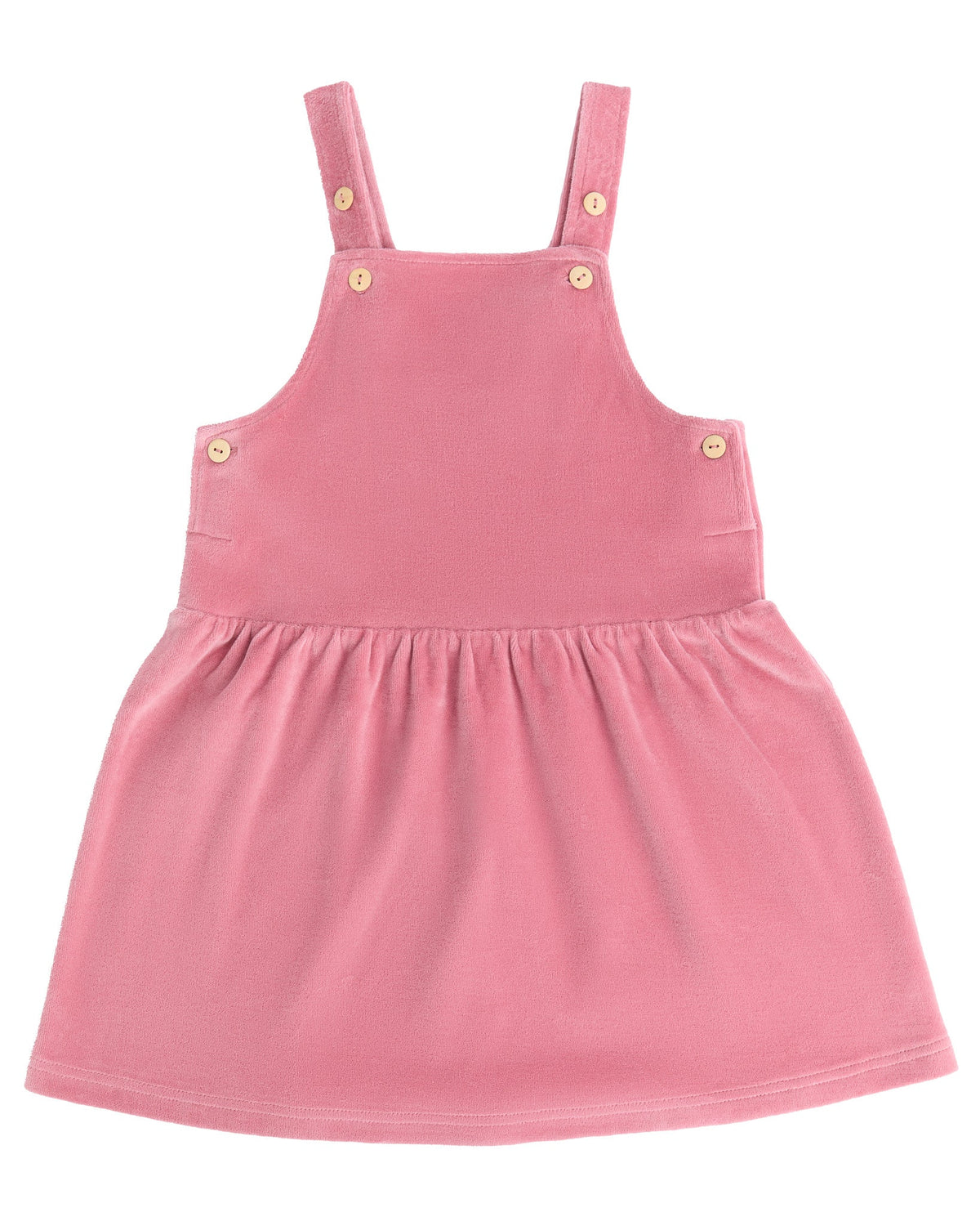 Kids' Sleeveless Velour Dress, Dusty Pink — Leela Cotton