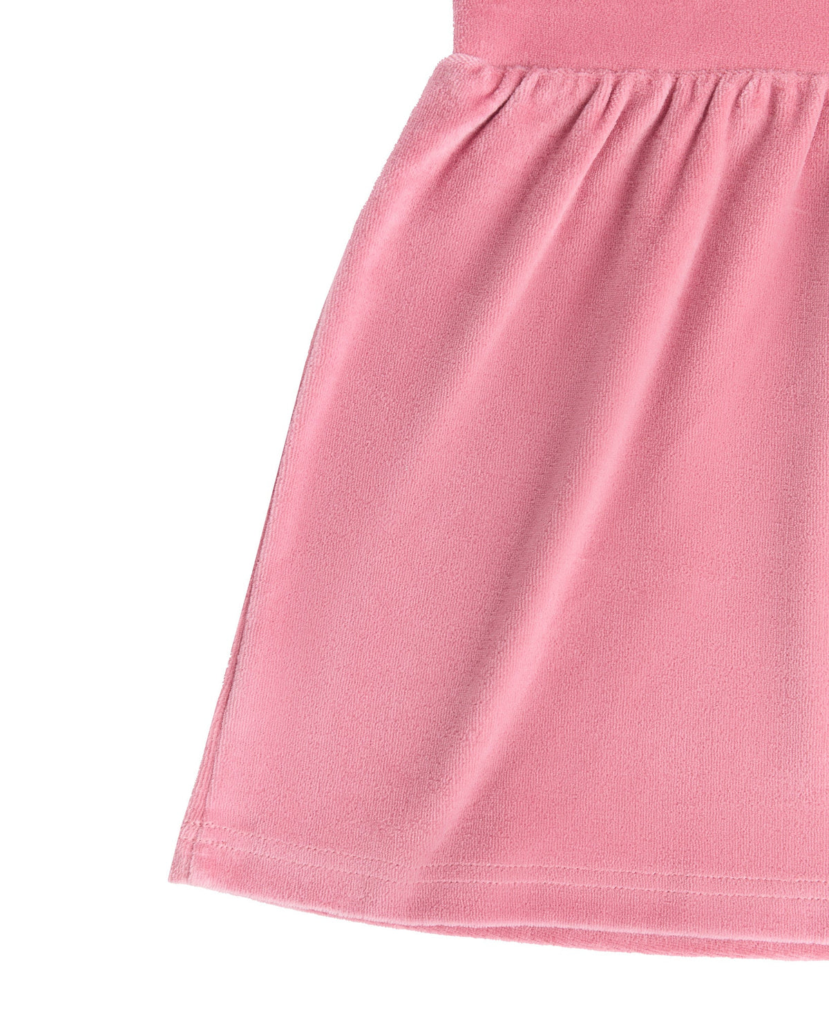 Kids' Sleeveless Velour Dress, Dusty Pink — Leela Cotton, view 4