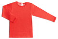Kids' Reversible Long Sleeve Top, Hibiscus - Natural White