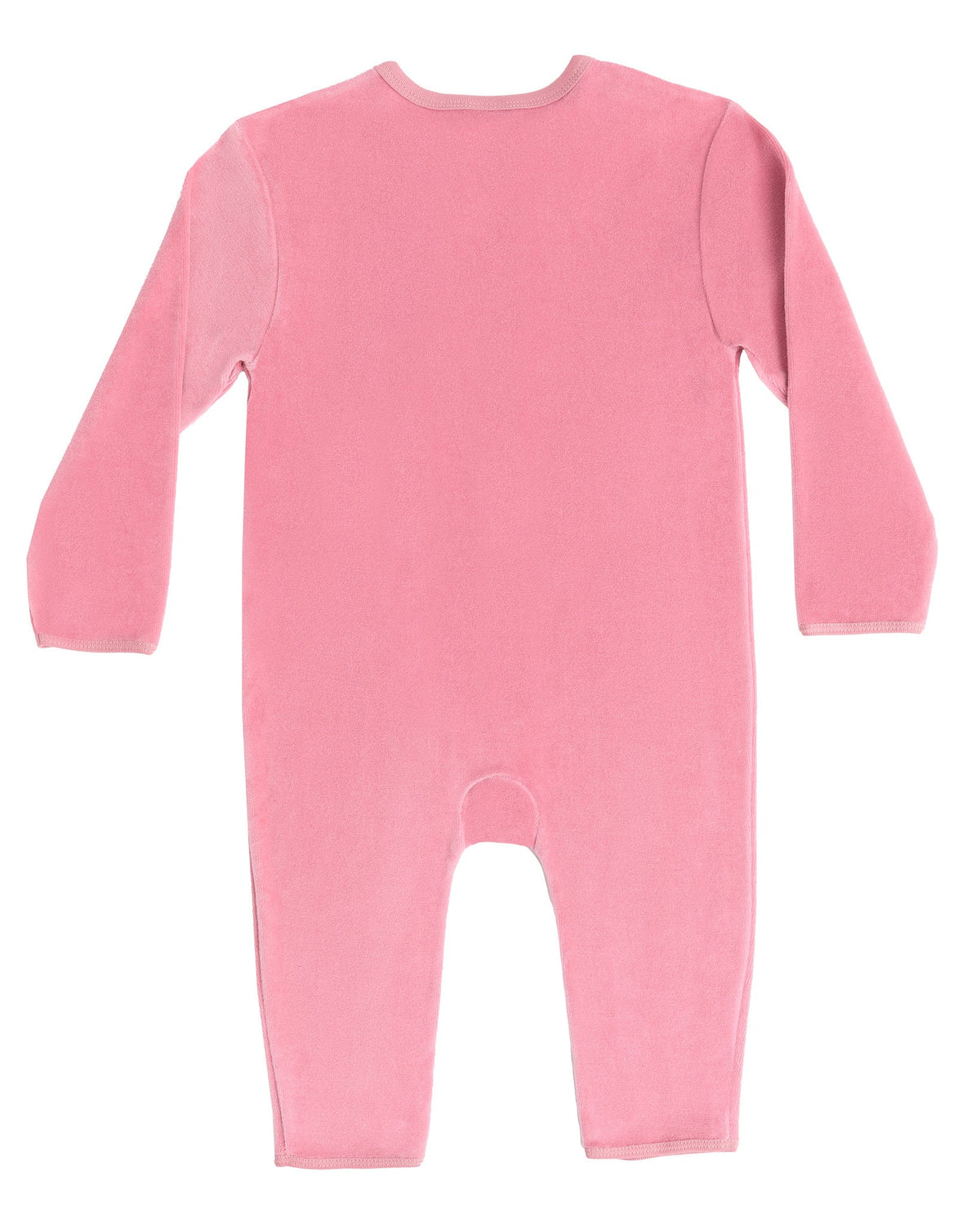 Baby Long Sleeved Romper, Dusty Pink — Leela Cotton, view 3