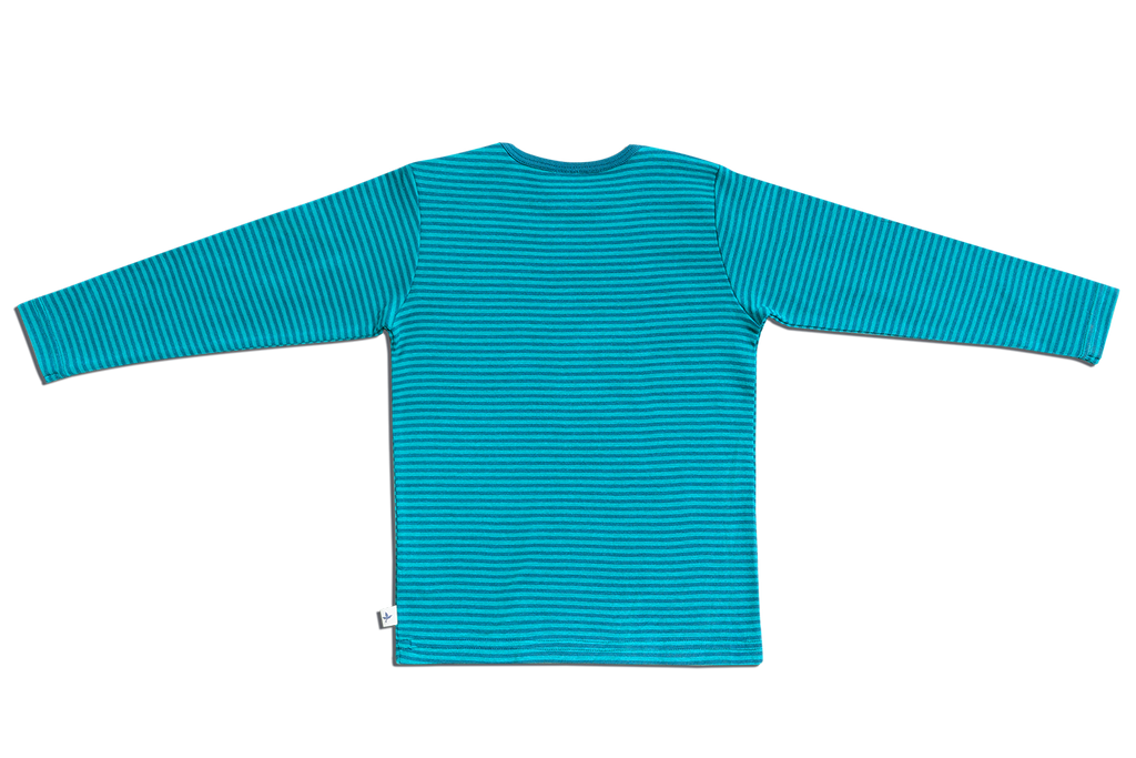 Kids' Long Sleeve Top, Danube Blue/ Lapis