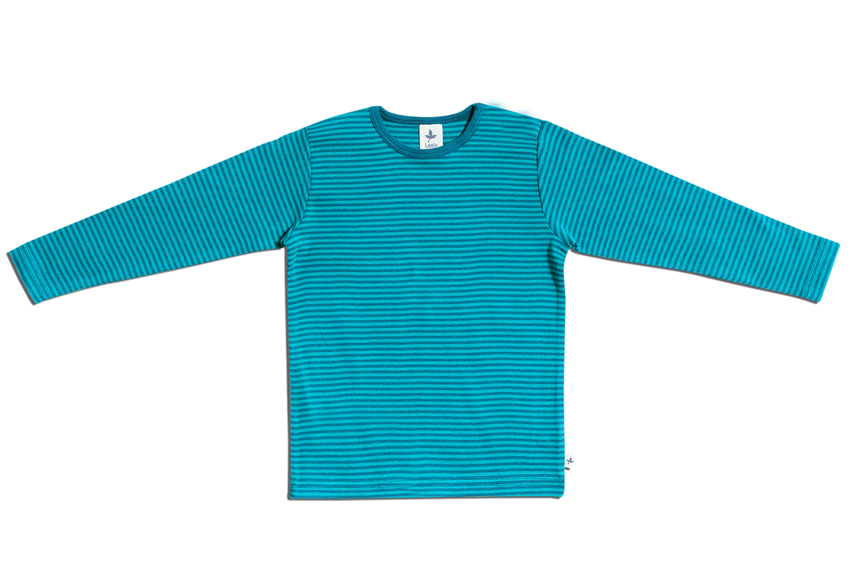 Kids' Long Sleeve Top, Danube Blue/ Lapis