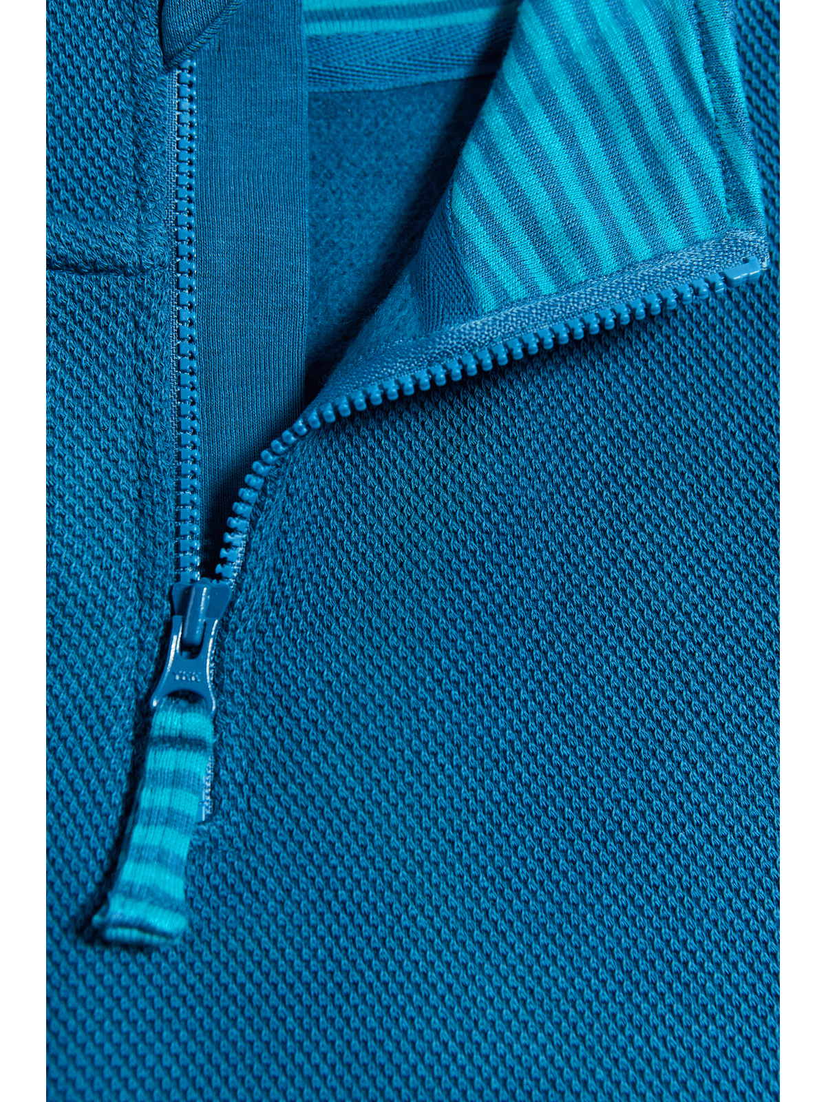 Baby Piqué Half Zip, Danube Blue — Leela Cotton, view 4